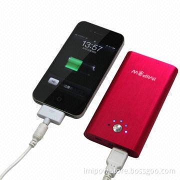 Power Bank with 6,000mAh Capacity